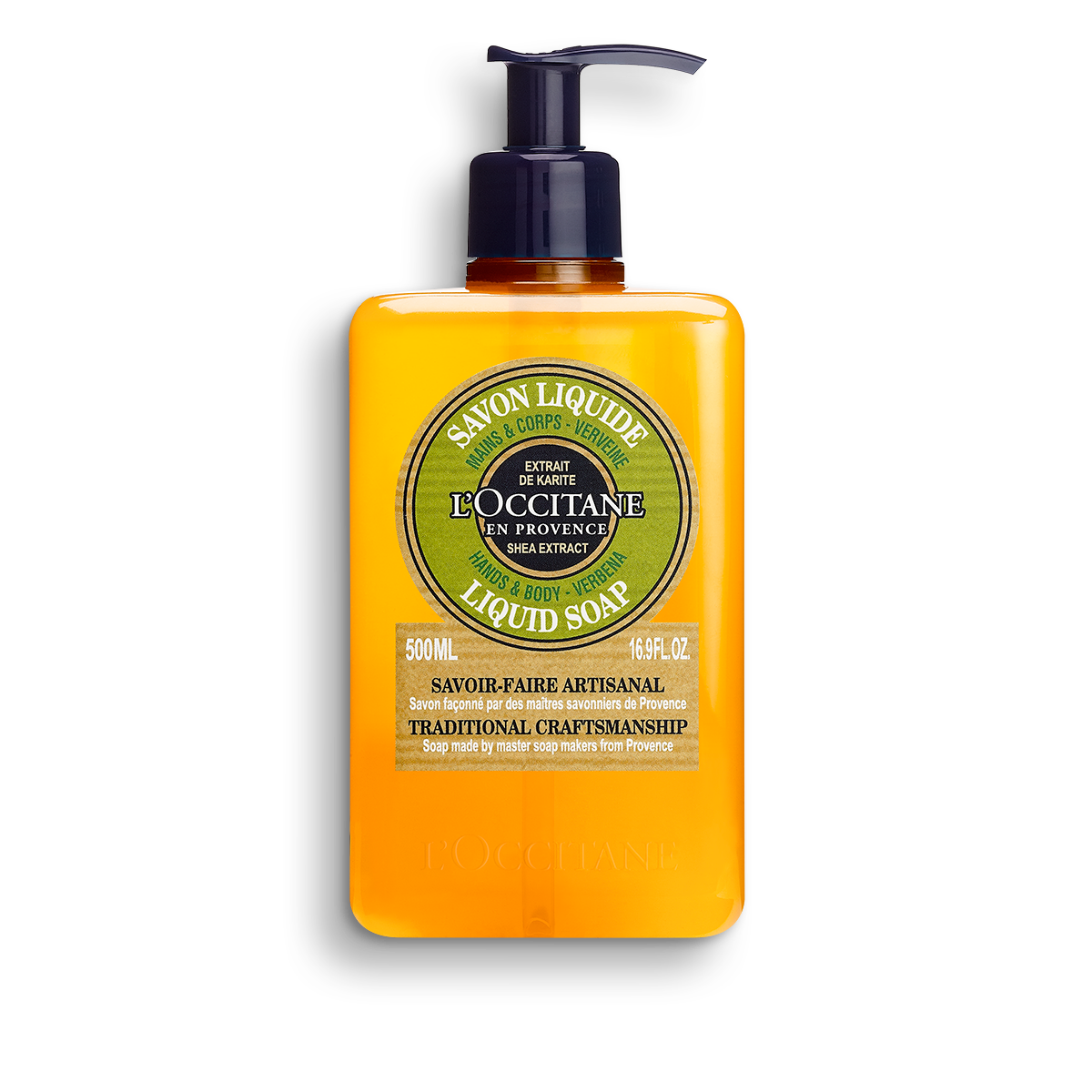 Jabón líquido Karité Verbena, manos y cuerpo 500ml