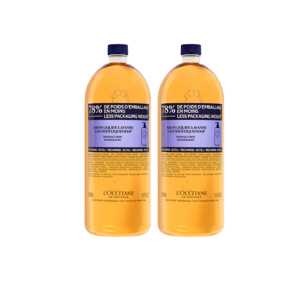 Dúo de Eco-Recargas Jabón Karité Lavanda