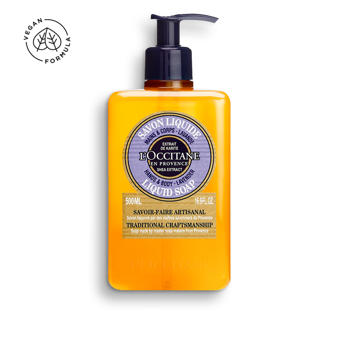 Jabón líquido Karité Lavanda, manos y cuerpo 500ml