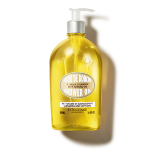 Aceite de ducha de almendra tamaño grande 500ml
