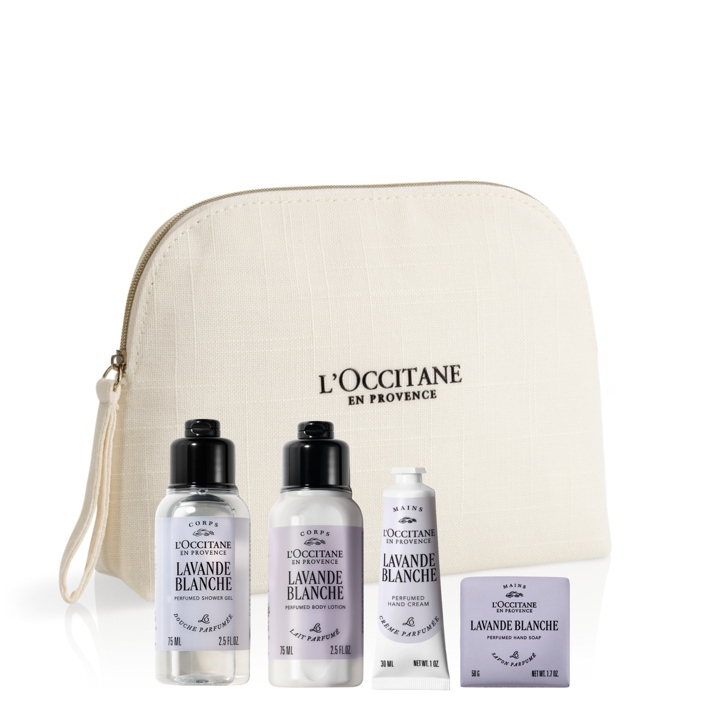 Pouch Lavanda Blanca