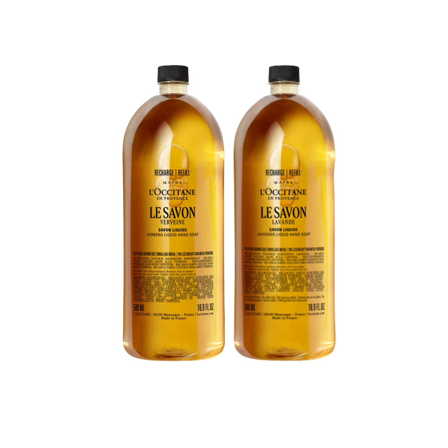 Dúo de Eco-Recargas Jabón Karité Verbena & Lavanda