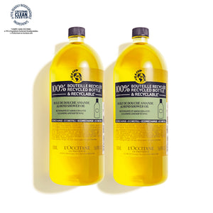 Dúo de Eco-Recargas Aceite de Ducha de Almendra 500ml